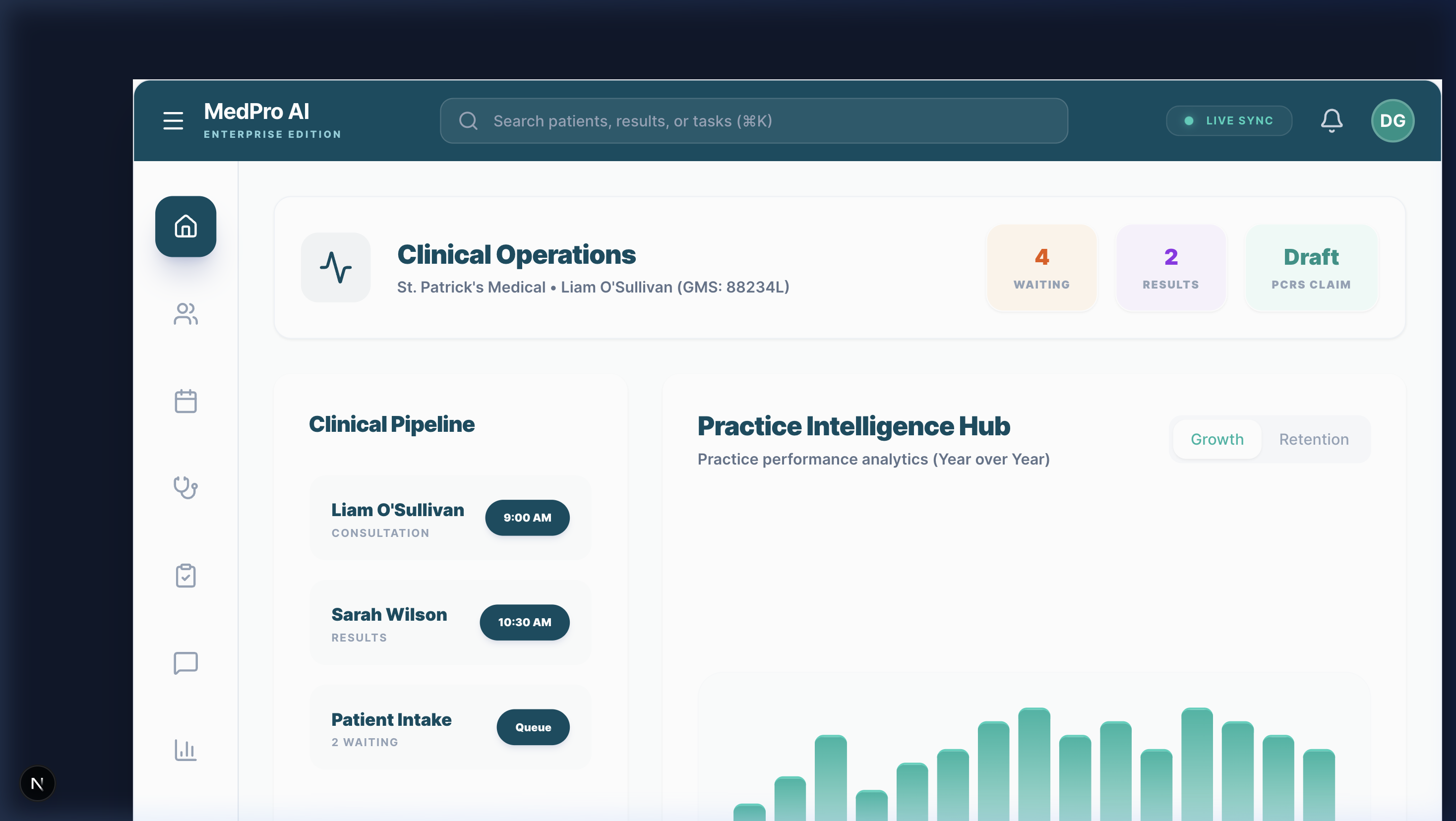 Secure Patient Portal Mobile and Tablet UI